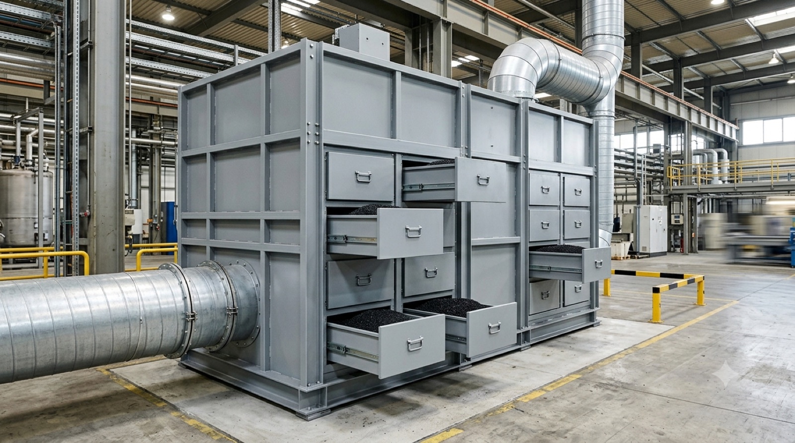 Activated carbon adsorption system